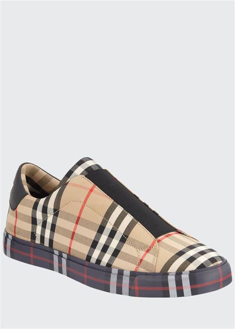 mens burberry slip on shoes|padded classic Burberry sneakers.